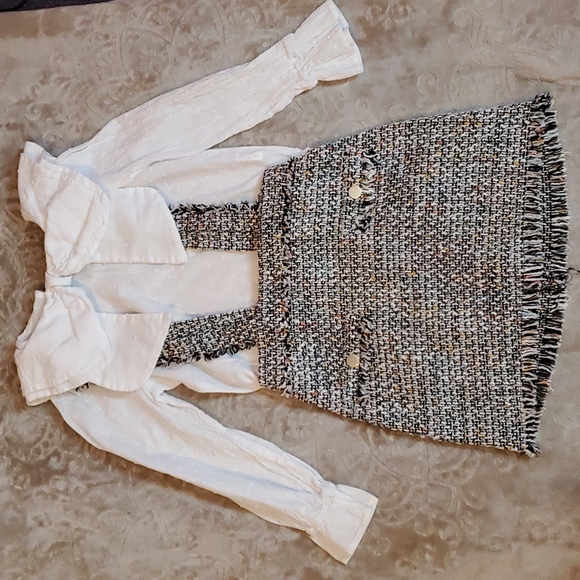 SHEIN Other - 💜 3/$10 Shein 2 pc set suspender skirt and blouse